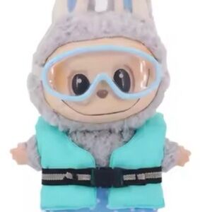 Labubu Teal Life Vest - doll, goggles, and swimsuit NOT included